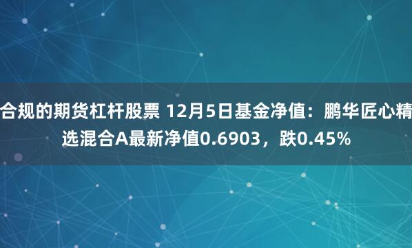 合规的期货杠杆股票 12月5日基金净值：鹏华匠心精选混合A最新净值0.6903，跌0.45%