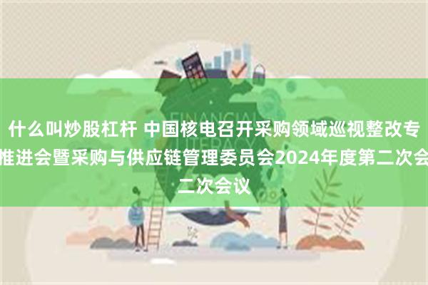 什么叫炒股杠杆 中国核电召开采购领域巡视整改专题推进会暨采购与供应链管理委员会2024年度第二次会议