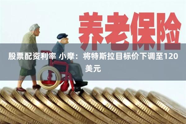 股票配资利率 小摩：将特斯拉目标价下调至120美元