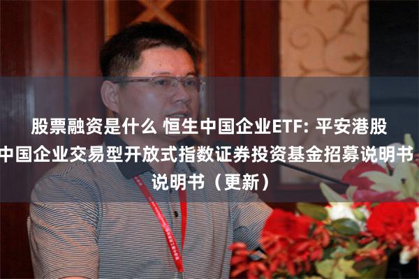 股票融资是什么 恒生中国企业ETF: 平安港股通恒生中国企业交易型开放式指数证券投资基金招募说明书(更新)